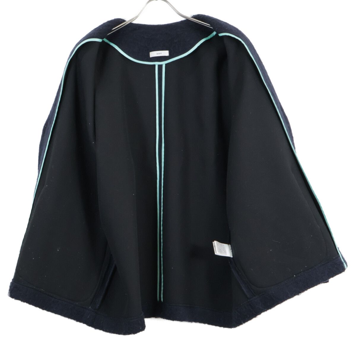 yori ヨリ ﾈｲﾋﾞｰ YR2125-098AW-4 ｳｰﾙﾓﾍｱ ｼｬｷﾞｰ ｼﾞｬｹｯﾄ F - メルカリ