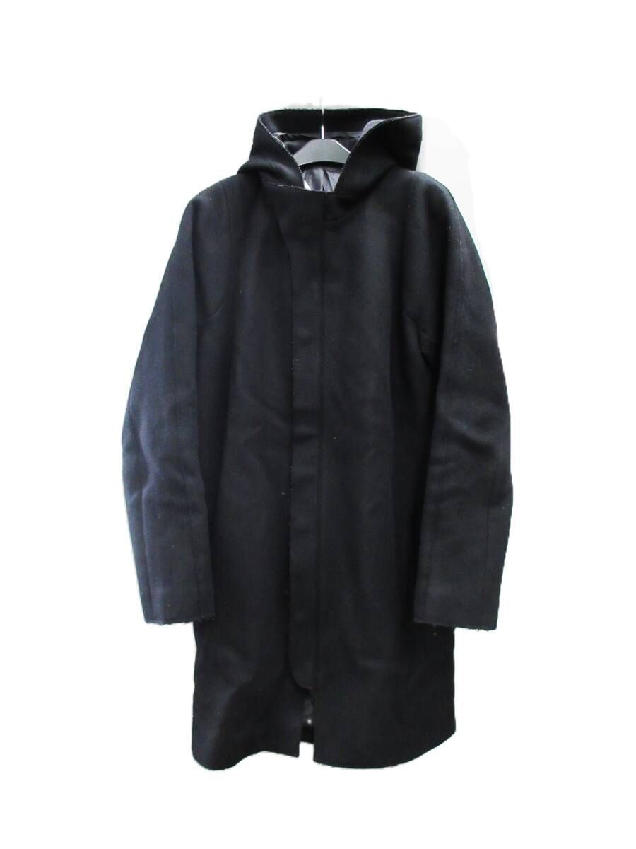 USED】Acne Studios WOOL HOODIE ZIP COAT MEN'S 50 BLACK / アクネ