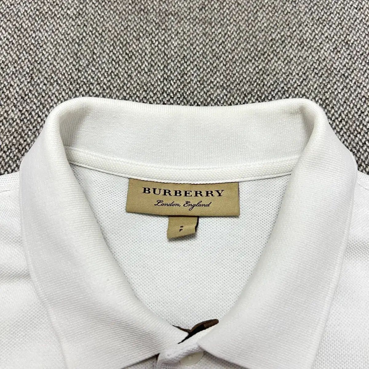 BURBERRY バーバリー 麻 リ ロゴ ノヴァチェック Tシャツ S