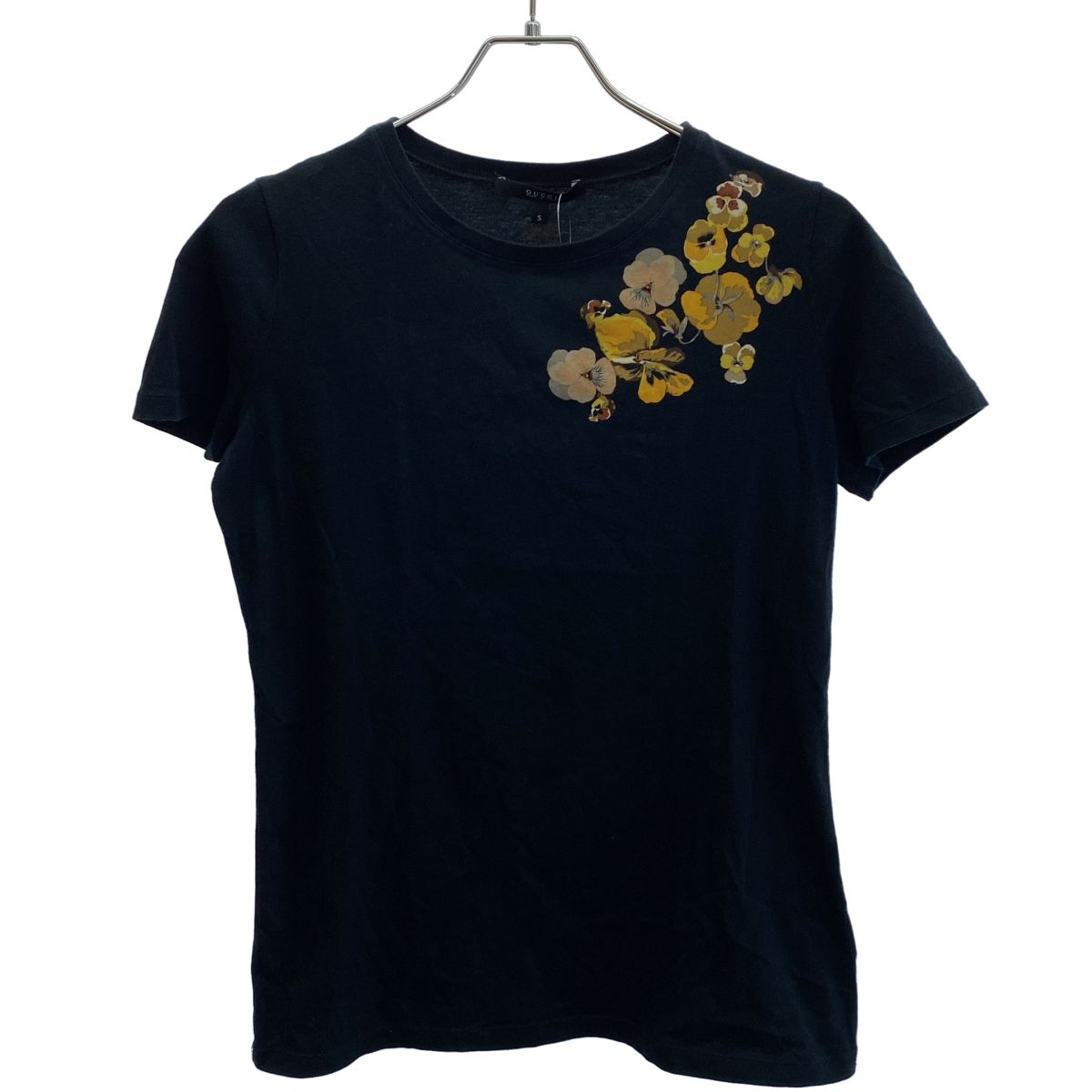 GUCCI グッチ 12AW フラワープリントTシャツ 271582 X3776 ブラック S 
