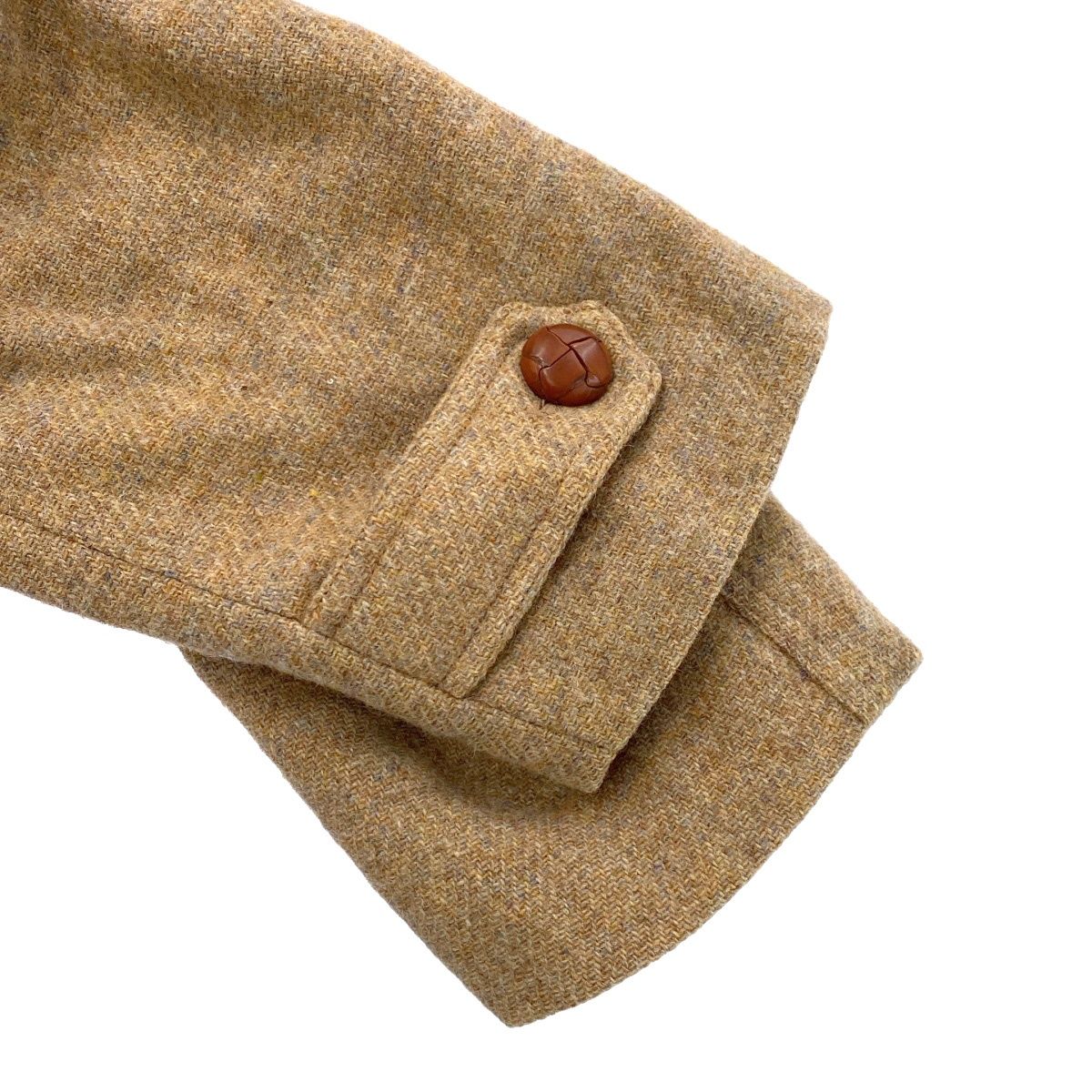 Harris Tweed ハリスツイード Octopus Army ウールボアコート ベージュ