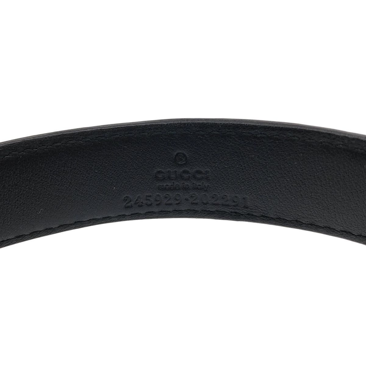 GUCCI グッチ GGシマレザー イヤーマフ 245929 ブラック - メルカリ