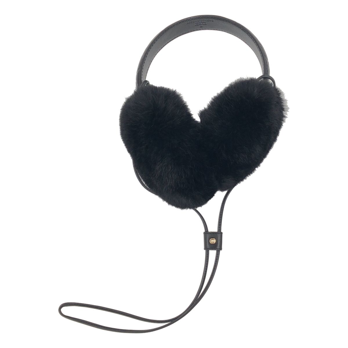 GUCCI グッチ GGシマレザー イヤーマフ 245929 ブラック - メルカリ