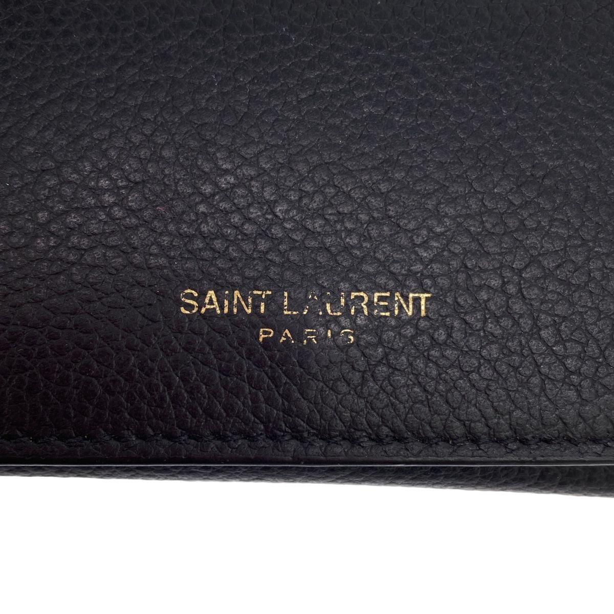 SAINT LAURENT PARIS サンローラン パリ 4連レザーキーケース ブラック