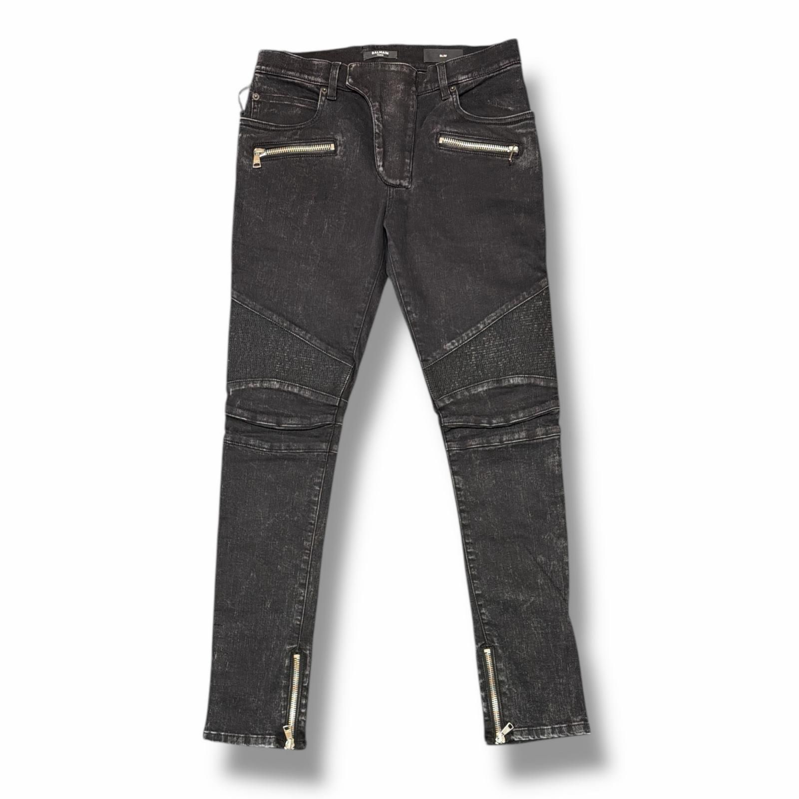 バルマン　スリム　バイカーデニム　30 近年モデル　最終価格 バルマン スリム バイカーデニム 30 近年モデル 最終価格 バルマン