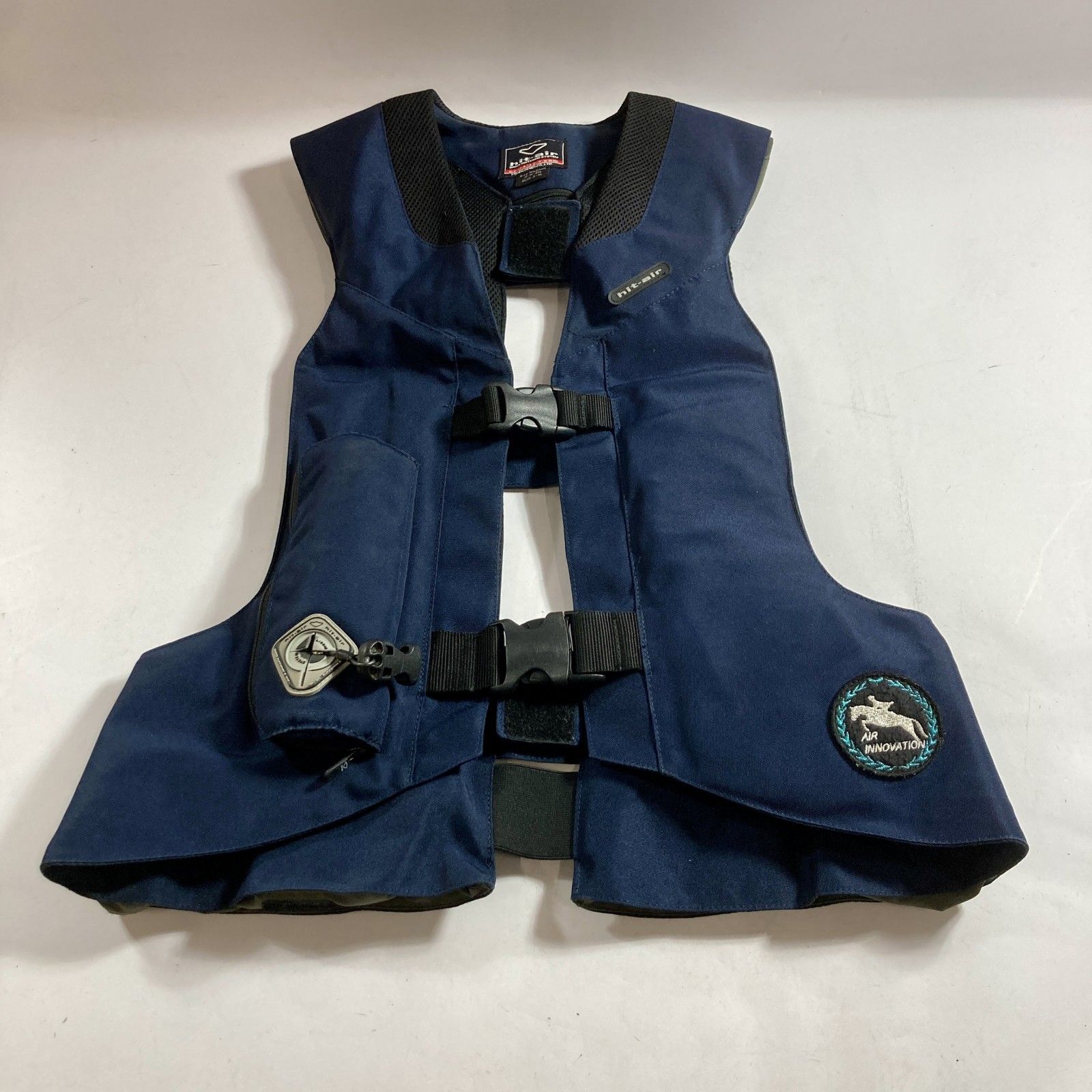 hit-air ヒットエアー 乗馬用 エアバックプロテクター Mサイズ ベスト ネイビー 1 kg