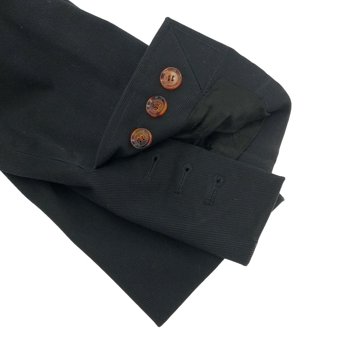 GUCCI グッチ レザーベルテッドラペル テーラードジャケット 210373