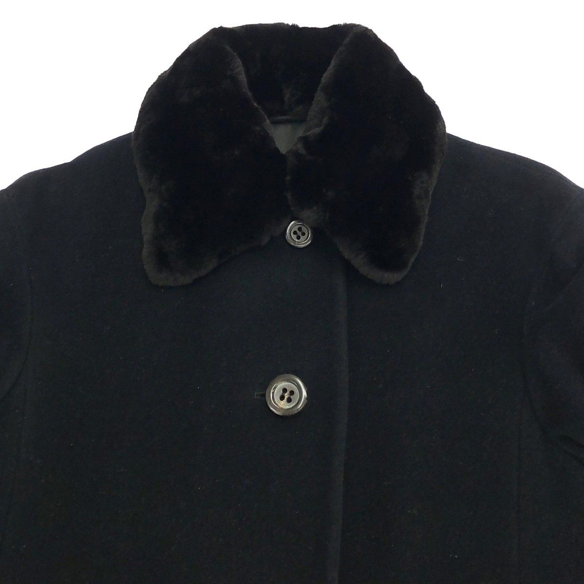 JIL SANDER ジルサンダー 1990's ファーカラー ウールロングコート