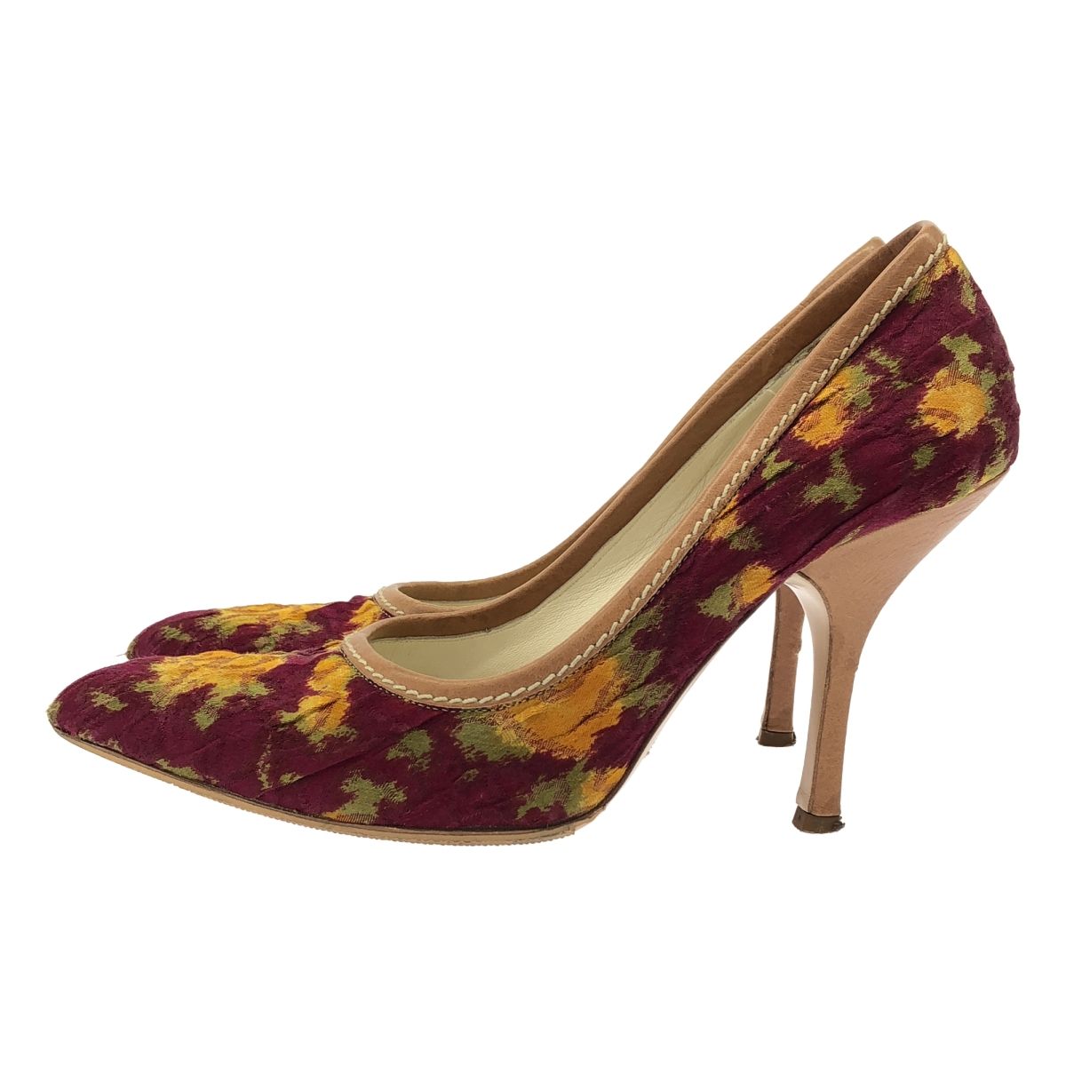 miu ミュウミュウ フラワーデザインパンプス ミックス 36