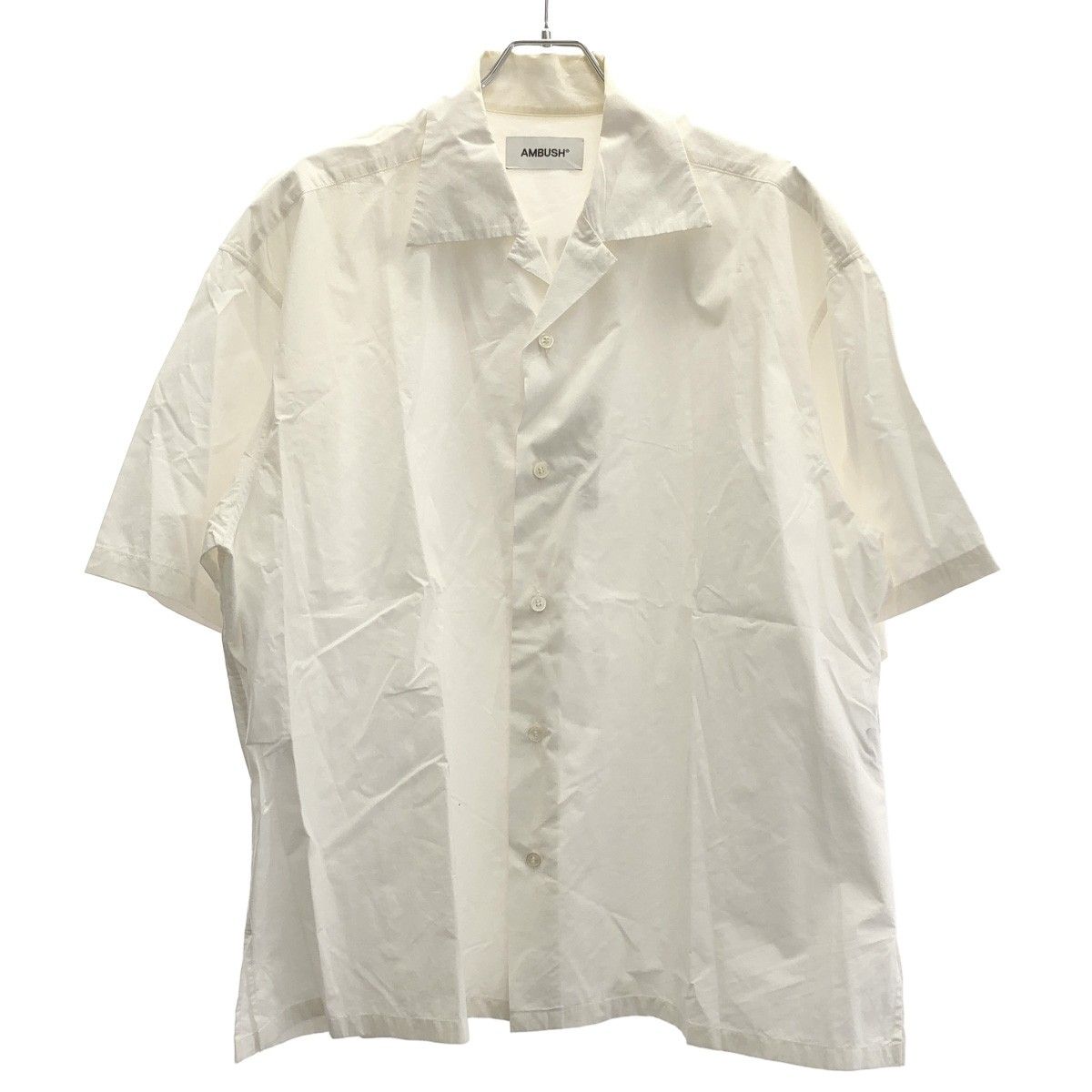 AMBUSH アンブッシュ BACK LOGO PRINT SHIRT バックロゴプリントオープン シャツ ホワイト 46