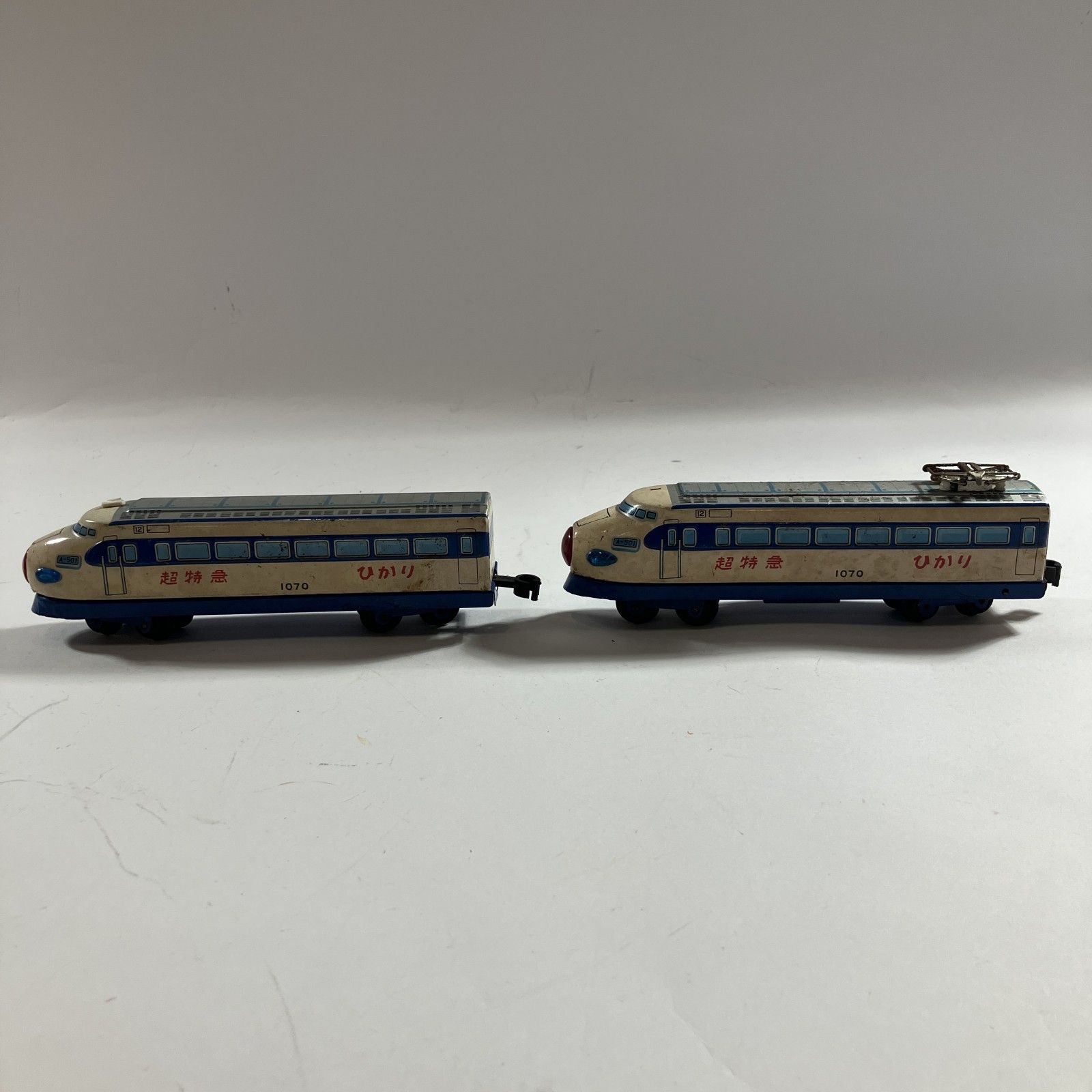 古いおもちゃ まとめ商品 4点 レトロ ブリキ 鉄道 超特急 ひかり 昭和レトロ 0.2 kg