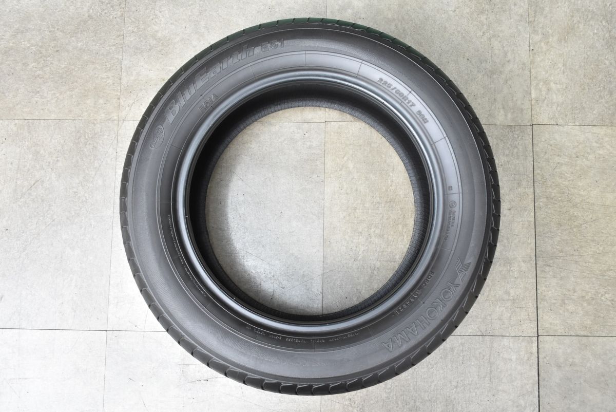  バリ溝 ヨコハマ ブルーアース E 51 A 225 60 R 17 4本セット 交換用 30 アルファード ヴェルファイア フォレスター エクストレイル 17インチ サマータイヤ ノーマルタイヤ