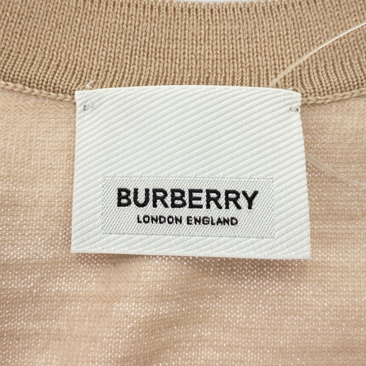 BURBERRY バーバリー シルクスカーフコンビネーション ウールタンクトップ 8016930 ベージュ S BURBERRY バーバリー シルクスカーフコンビネーション ウールタンク