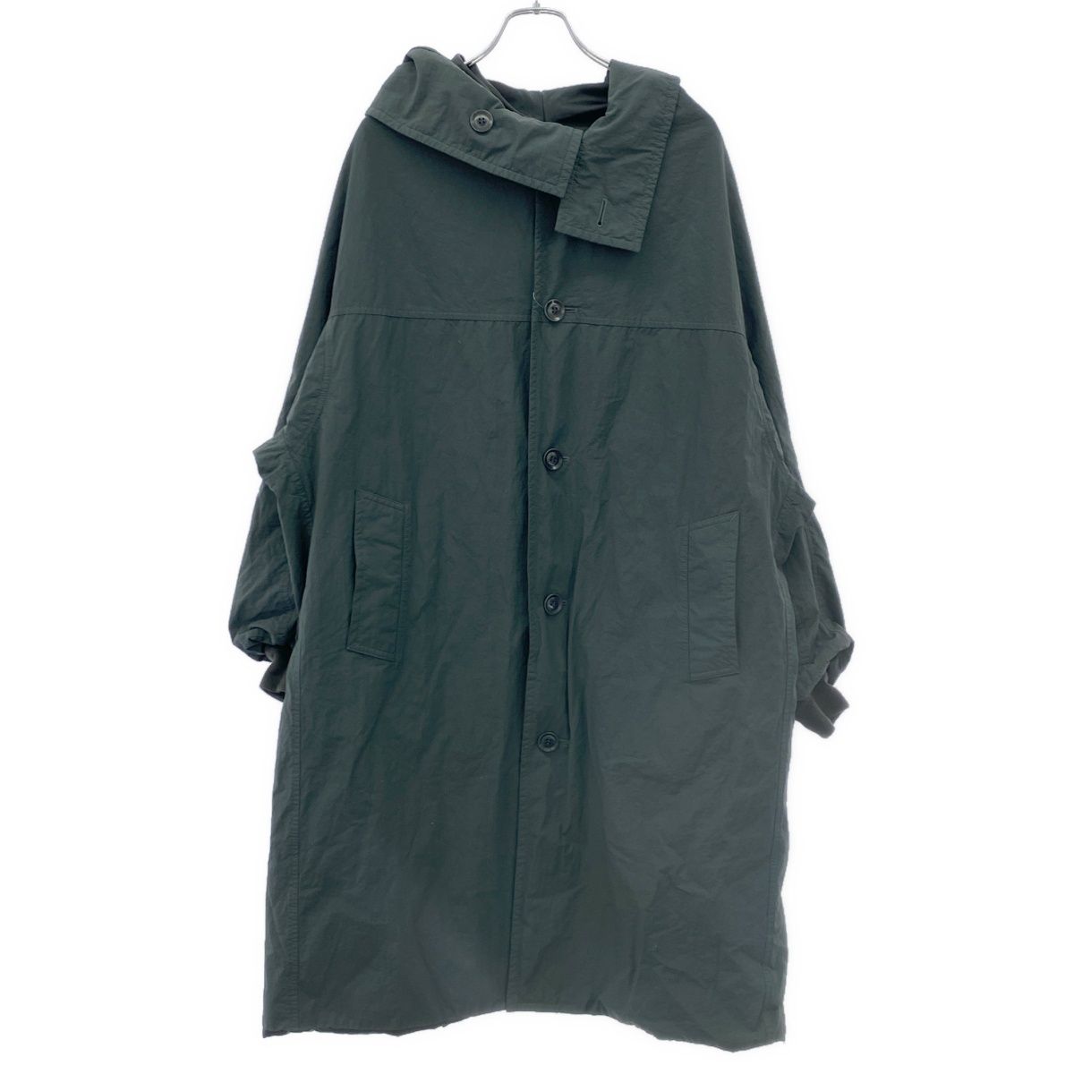 Y's ワイズ 23AW ナイロンリバーシブルコート YU-C02-600 カーキ系 1