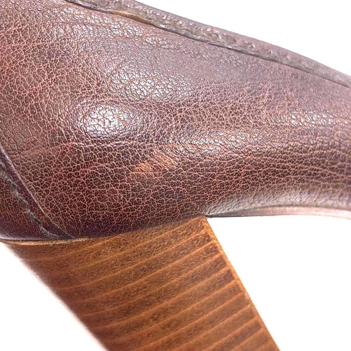 PRADA プラダ レザーローファーパンプス ブラウン 36 - メルカリ