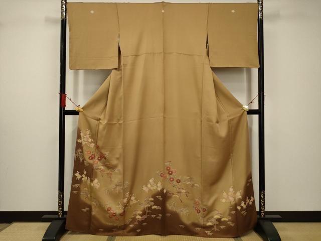 平和屋着物○豪華色留袖 作家物 松竹梅絵巻飛鶴文 暈し