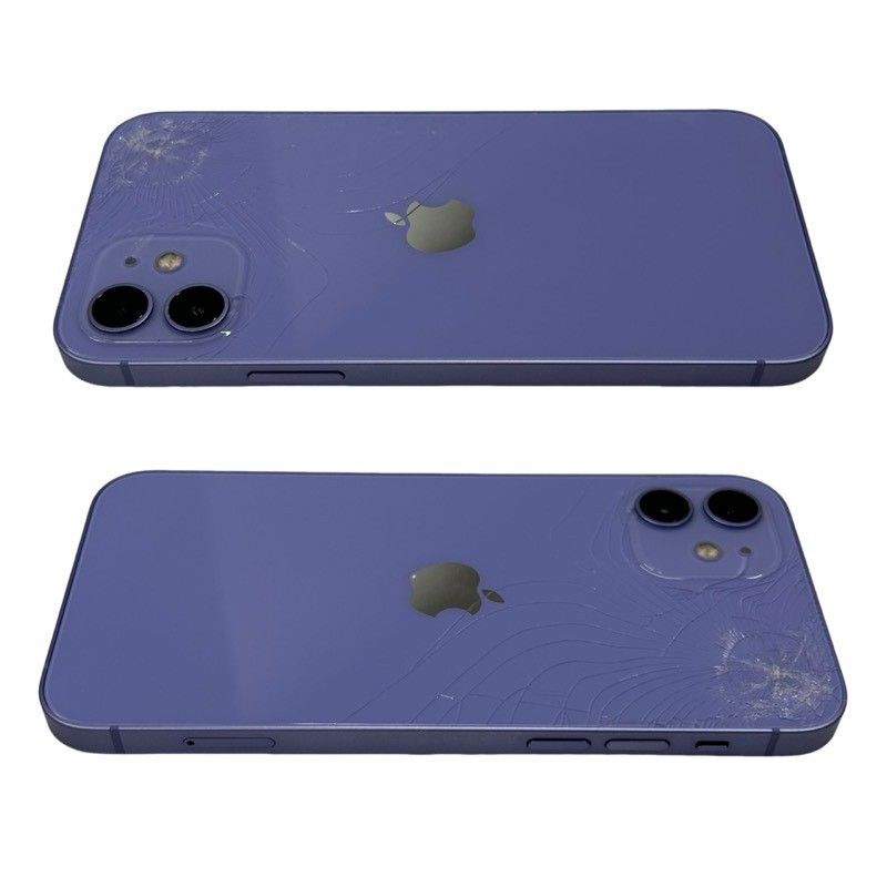 SIMフリー Apple iPhone 12 64GB MJNH3J/A au ○判定 パープル