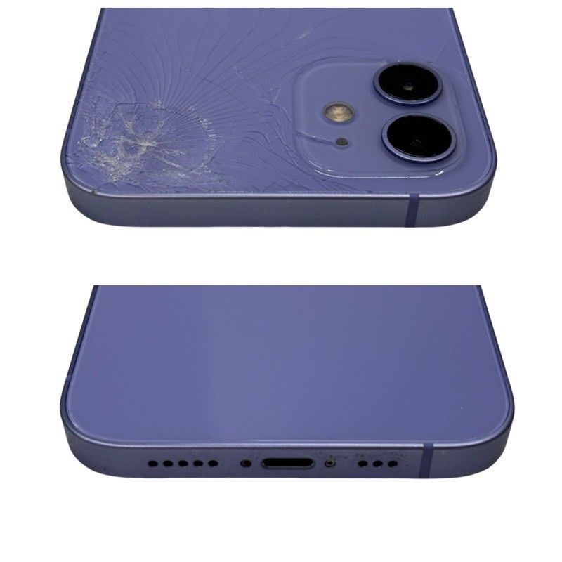 SIMフリー Apple iPhone 12 64GB MJNH3J/A au ○判定 パープル