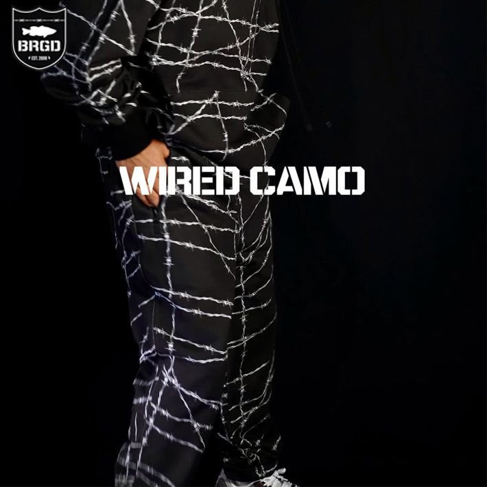 スウェットパンツ BASS BRIGADE バスブリゲード WIRED CAMO SWEAT