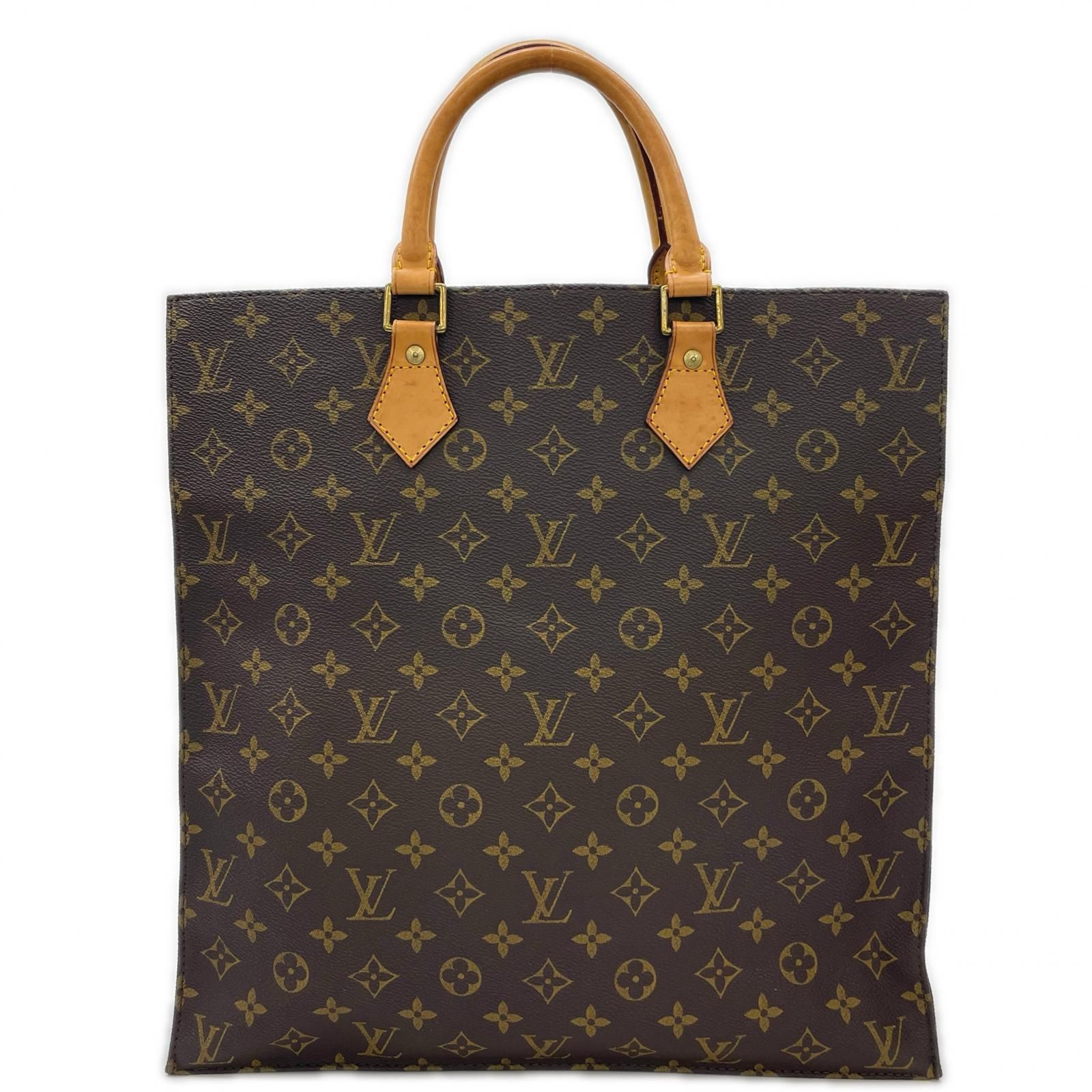 LOUIS VUITTON / サック・プラ_モノグラム・キャンバス/M51140/トートバッグ/PVC/ブラウン/総柄 LOUIS VUITTON ルイ・ヴィトン サック・プラ ブラウン M51140 トート
