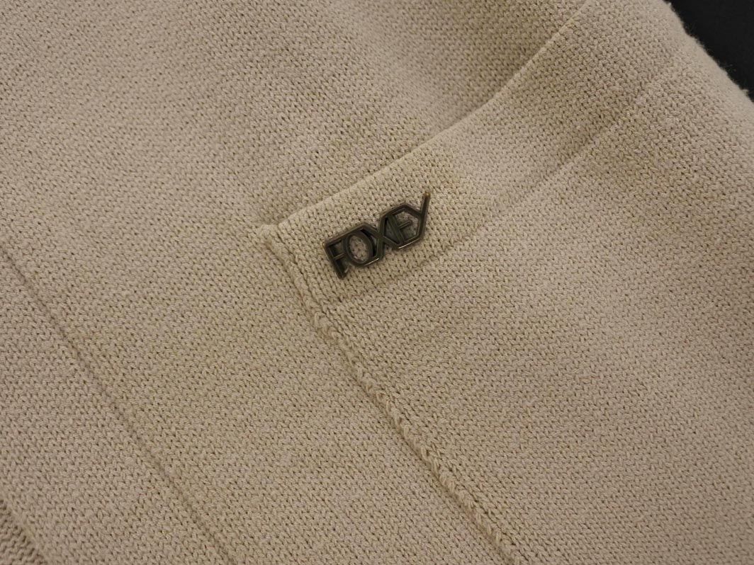 foxey フォクシー ロング カーディガン size40/ベージュ foxey フォクシー ロング カーディガン size40/ベージュ