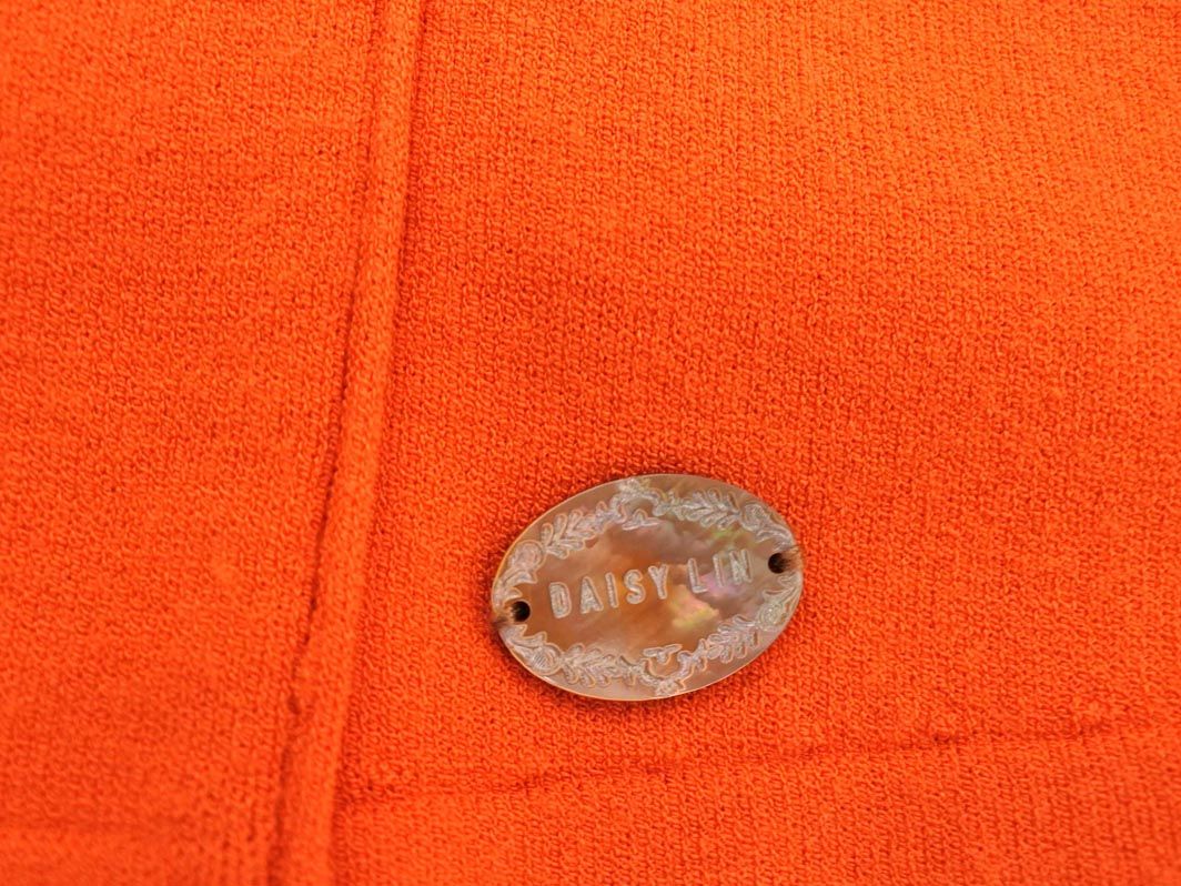 foxey フォクシー 7分袖 カーディガン size38/オレンジ