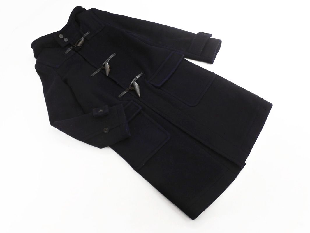 HYKE ハイク メルトン ダッフル コート size3/濃紺 ◇□ レディース