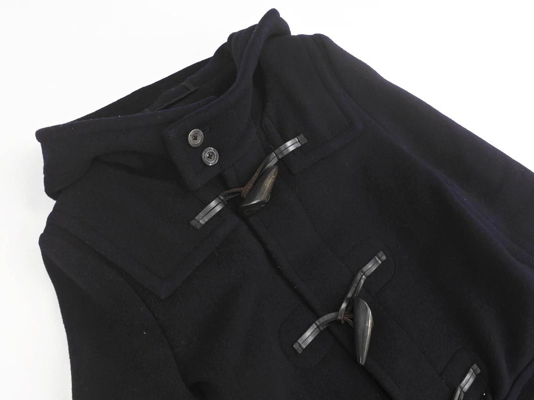 HYKE ハイク メルトンダッフルコート ブラック サイズ3 HYKE ハイク メルトンダッフルコート ブラック3サイズ L相当 HYKE