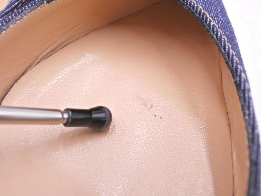 Christian Louboutin クリスチャンルブタン デニム ポインテッドトゥ