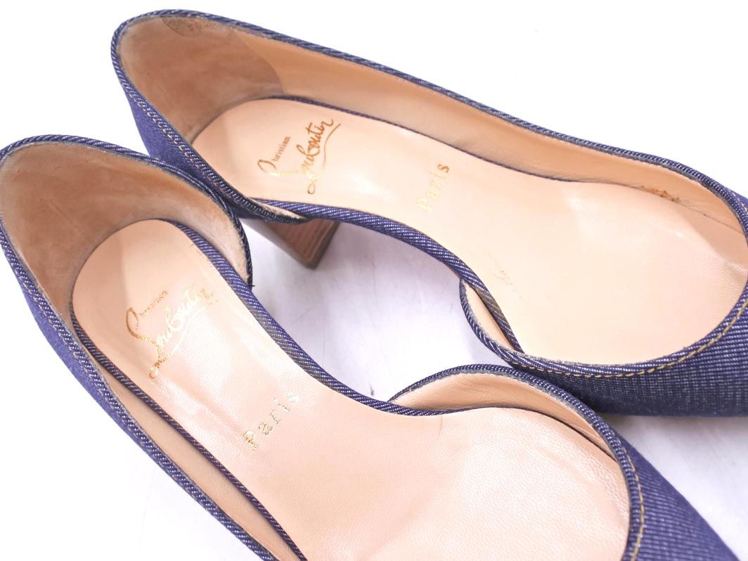 Christian Louboutin クリスチャンルブタン デニム ポインテッドトゥ