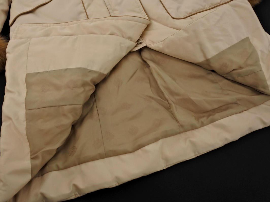 Aquascutum アクアスキュータム ブルーフォックスファー ダウン コート