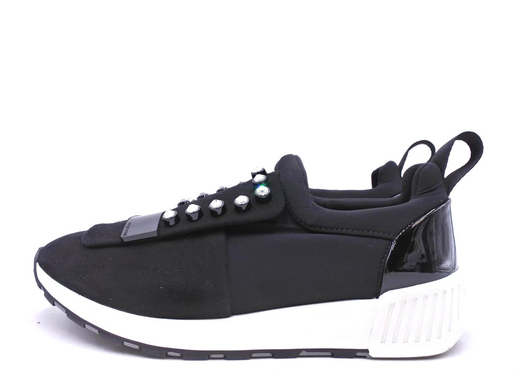 スニーカー レディース 黒 Sergio Rossi セルジオロッシ ビジュー Sergio Rossi(セルジオ ロッシ)｜sr1 ビジュースニーカー/ブラック の