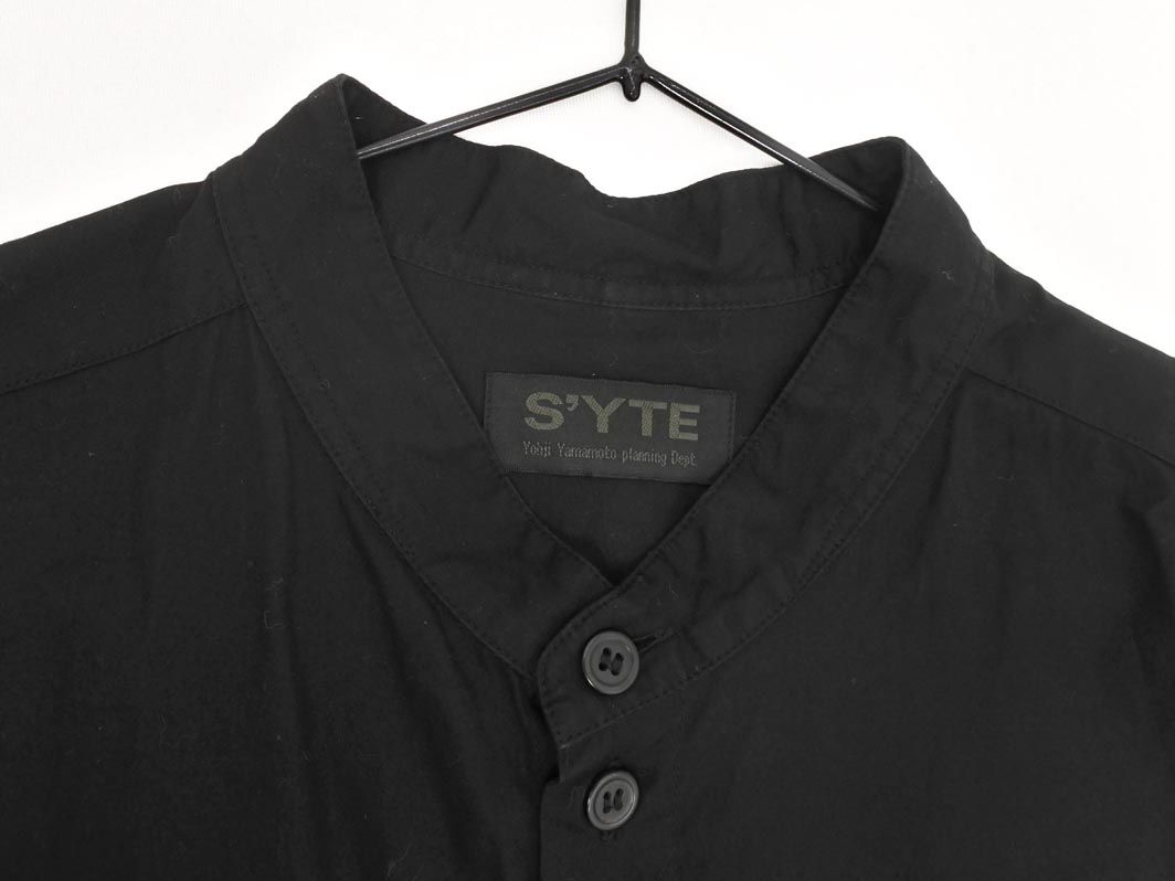 S’YTE yohji Yamamoto バンドカラーシャツ サイズ3 S YTE サイト ヨウジ ヤマモト UV-B06-080 バンドカラー シャツ size3