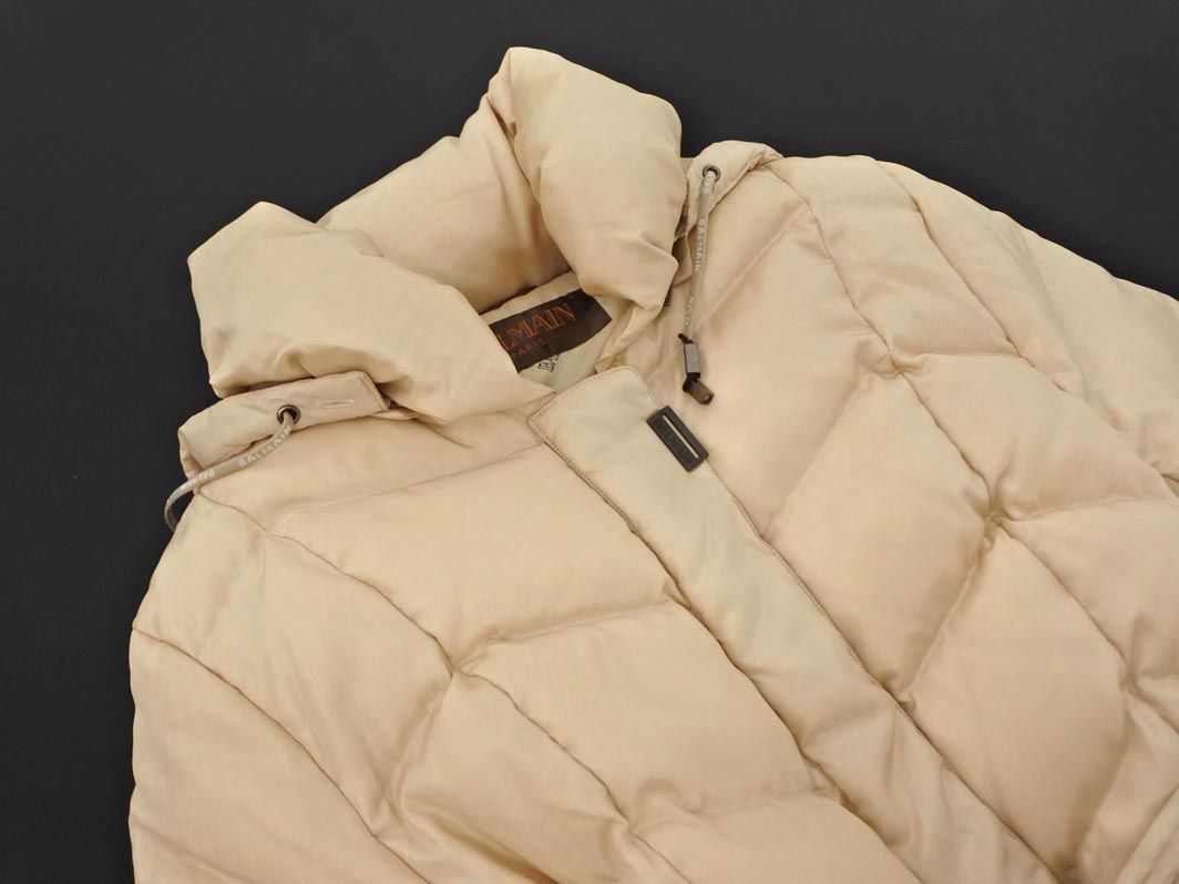 Balmain バルマン ダウン ジャケット sizeL/ベージュ ◇□ レディース