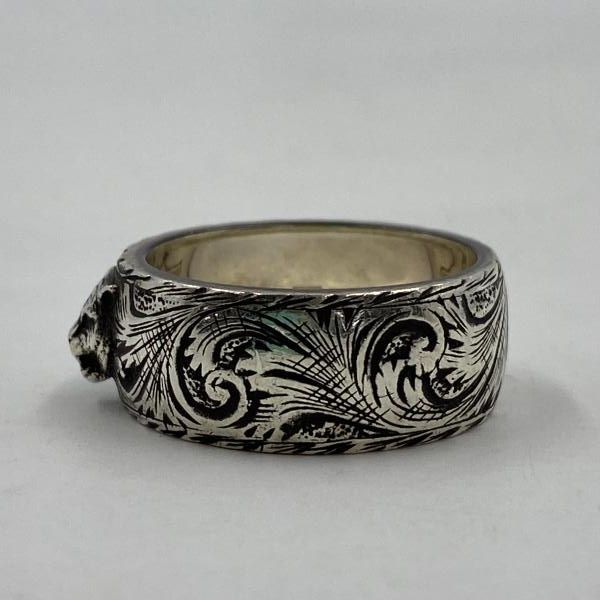 E*可様 【中古】GUCCI キャットヘッド リング シルバー925 約13号 E*可様 【中古】GUCCI キャットヘッド リング シルバー925 約13号 E*