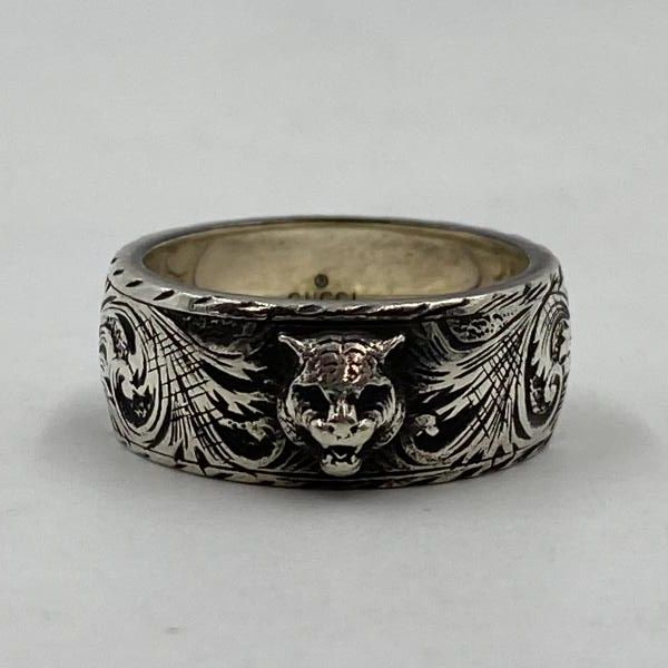 E*可様 【中古】GUCCI キャットヘッド リング シルバー925 約13号 E*可様 【中古】GUCCI キャットヘッド リング シルバー925 約13号 E*