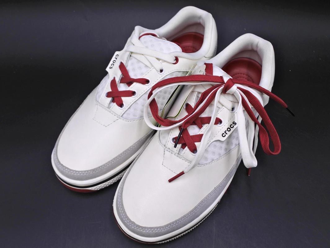 新品 crocs クロックス ゴルフ シューズ スニーカー size26cm/オフ