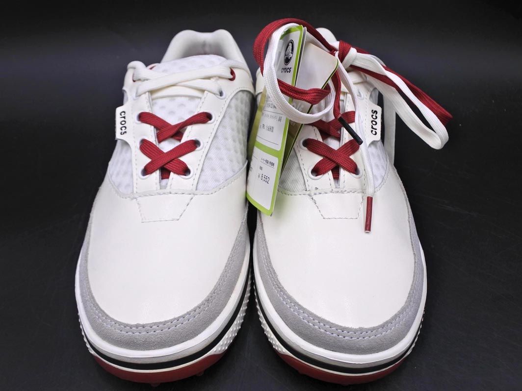 新品 crocs クロックス ゴルフ シューズ スニーカー size26cm/オフ