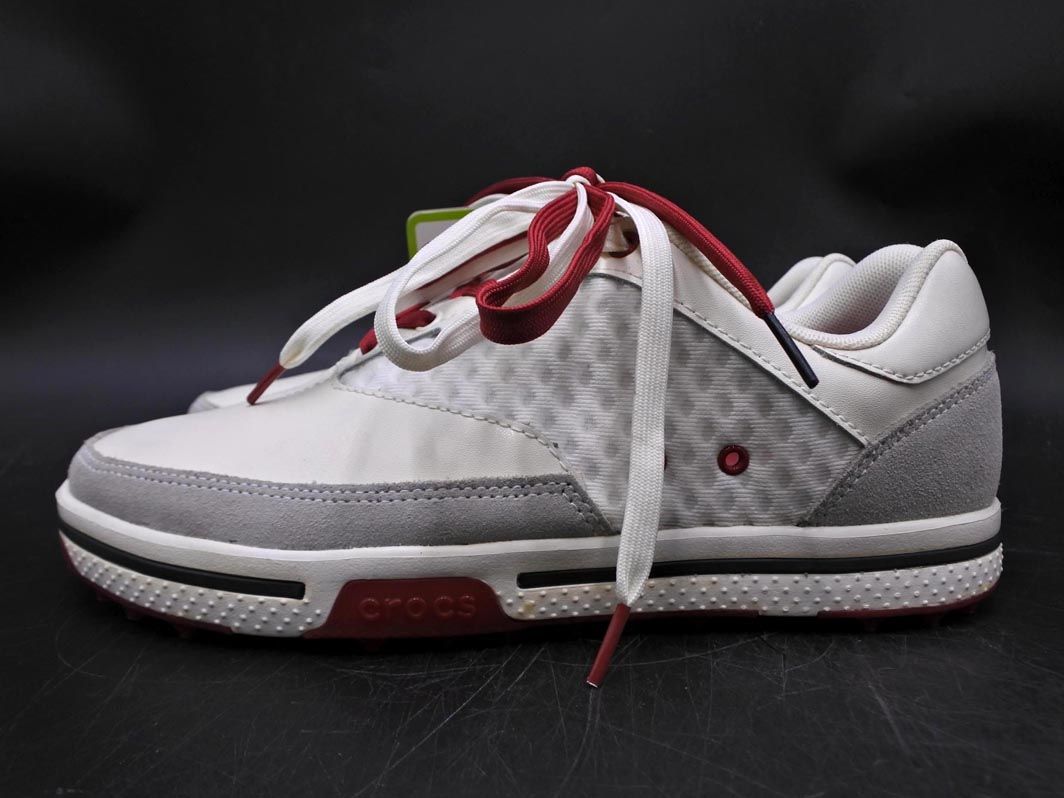 新品 crocs クロックス ゴルフ シューズ スニーカー size26cm/オフ