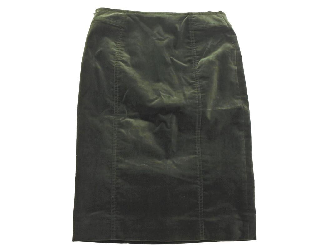 GUCCI グッチ ベロア タイト スカート size40/緑 ◇□ レディース