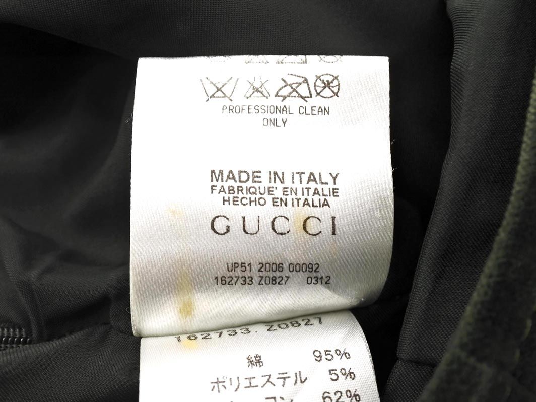 GUCCI グッチ ベロア タイト スカート size40/緑 ◇□ レディース