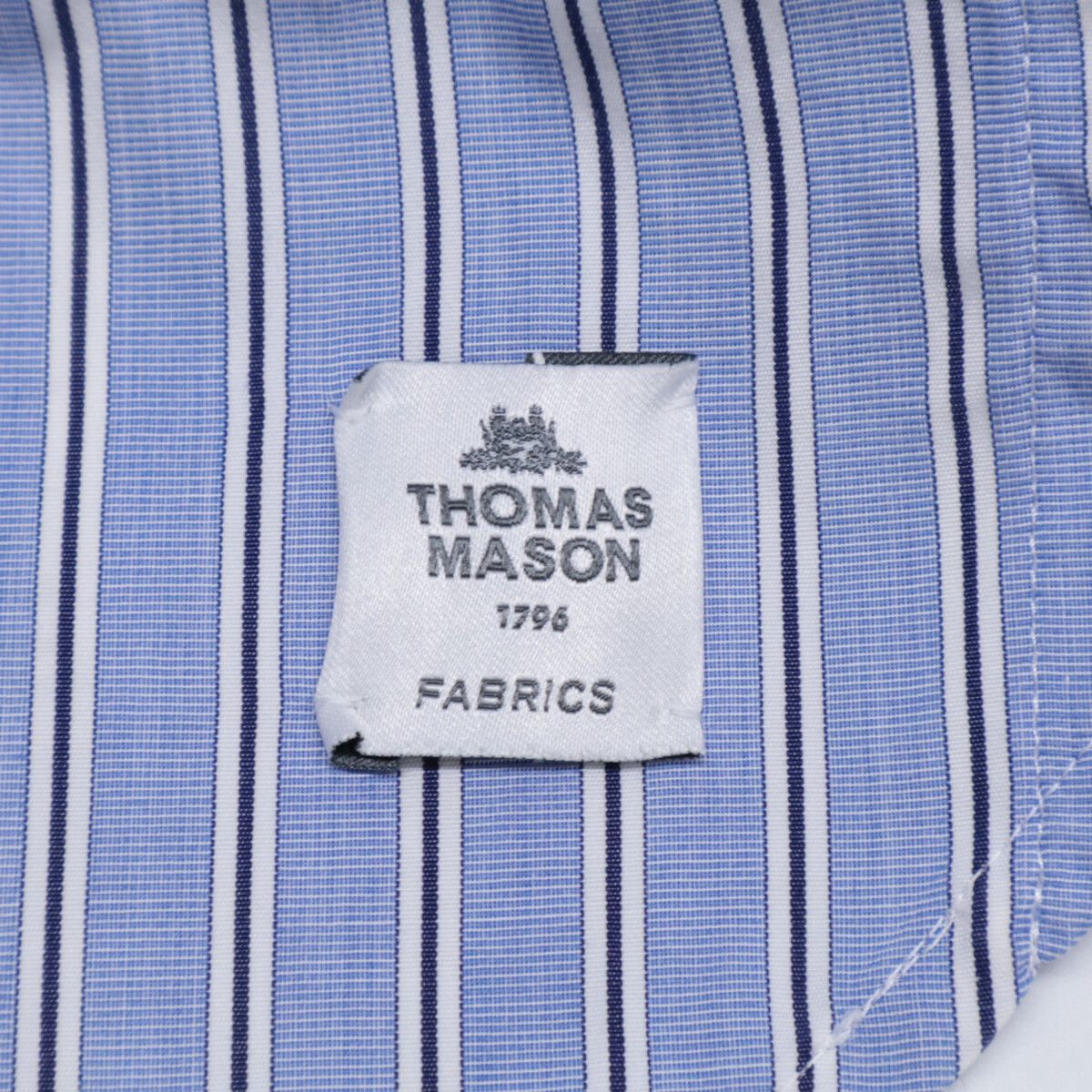 sacai サカイ ×Thomas Mason 23SS ﾌﾞﾙｰ 23ｰ03038M ｺｯﾄﾝｽﾄﾗｲﾌﾟｼｬﾂ 1