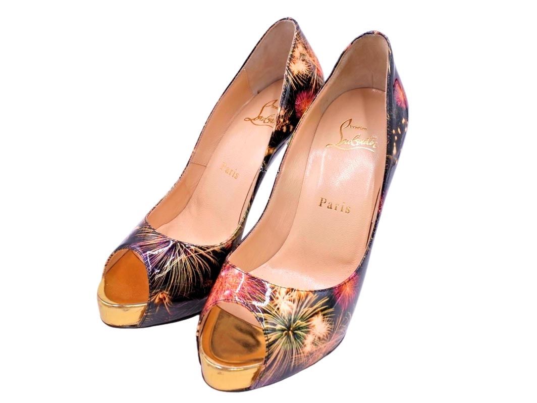 Christian Louboutin クリスチャンルブタン エナメル 総柄 Christian Louboutin クリスチャンルブタン エナメル 総柄