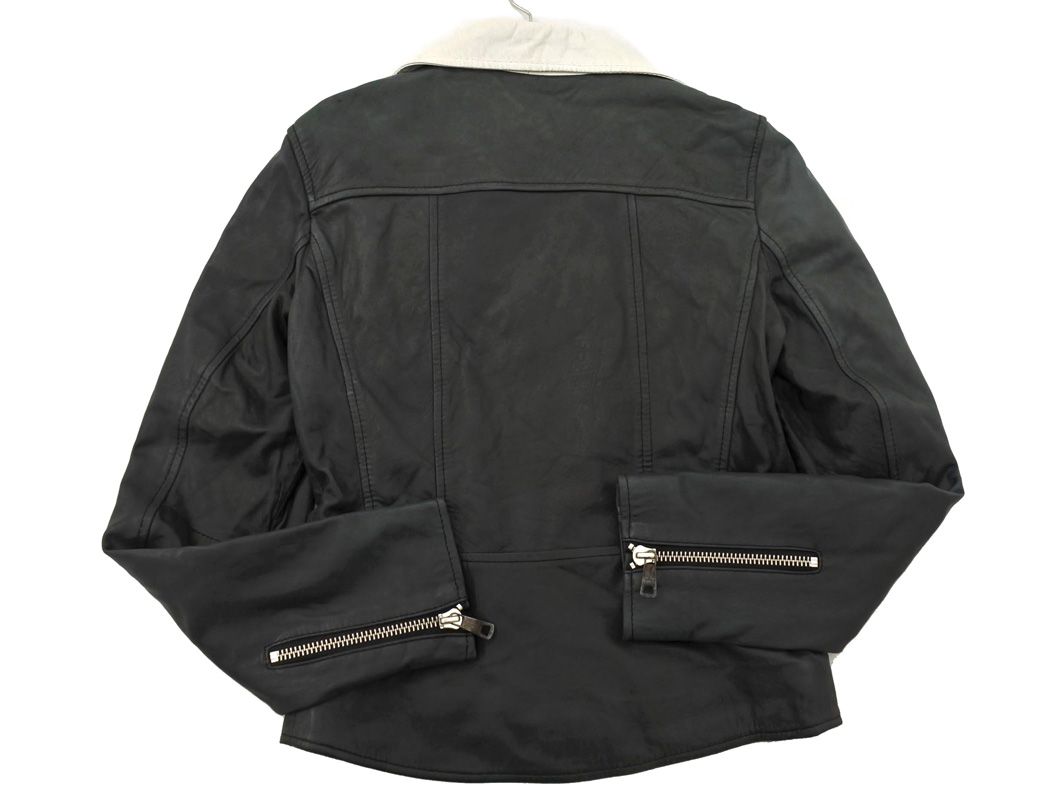 DIESEL ディーゼル ラムレザー ダブル ライダース ジャケット sizeXS