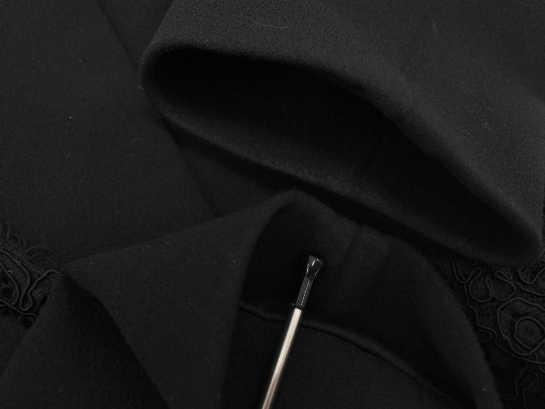 TADASHI SHOJI タダシショージ レース 切替 ジャケット size2/黒