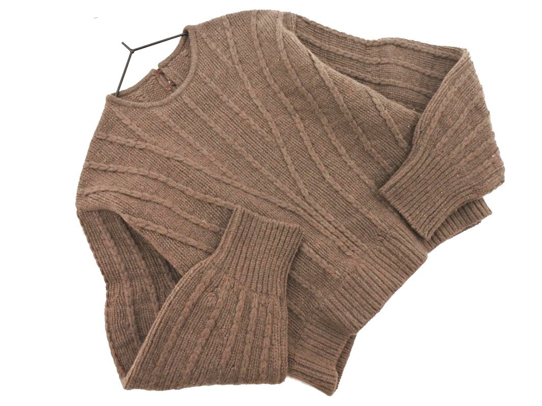 AKIRANAKA アキラナカ ウール100% ボリュームスリーブ ニット セーター