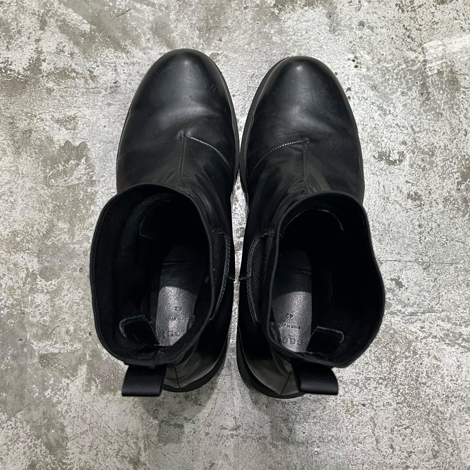 Sacai チェルシー サイドゴアブーツ レザーブーツ レザーブーツ サカイ