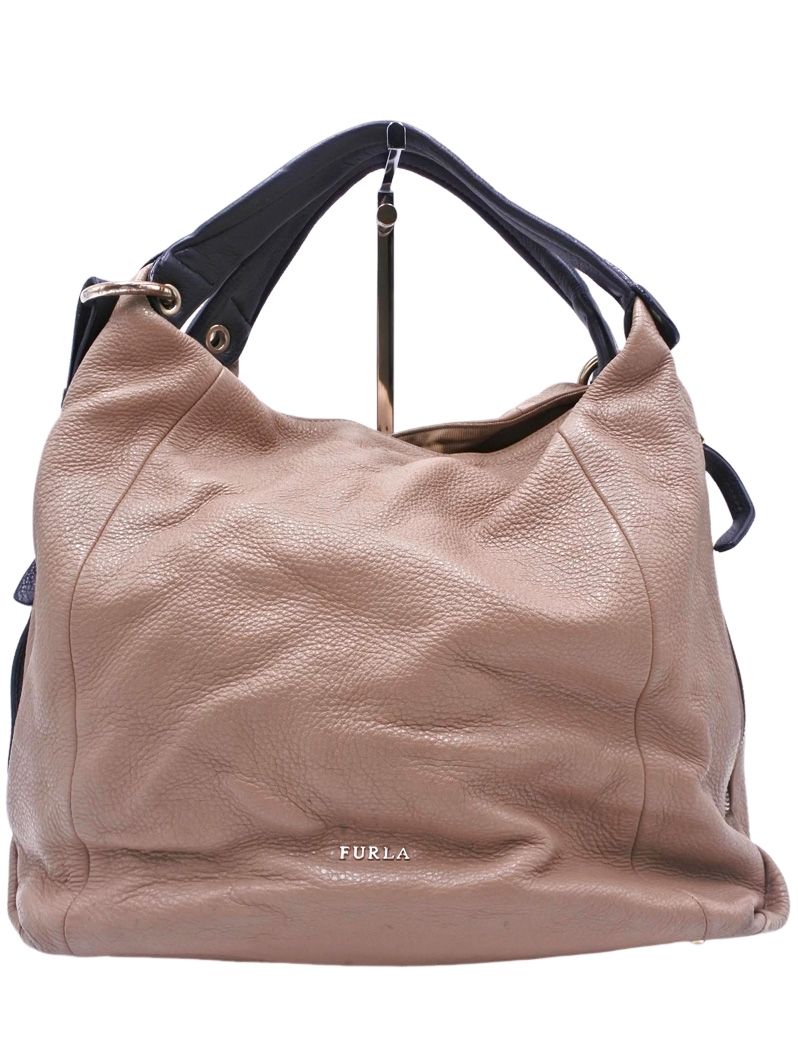 FURLA フルラ トートバッグ バイカラー ブラック×ベージュ レディース 