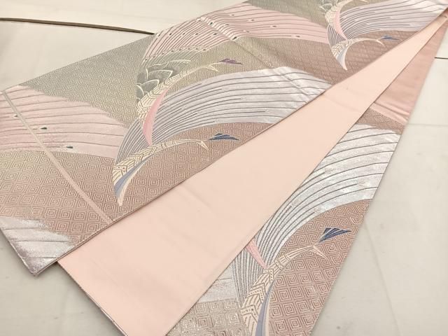 平和屋着物◎六通柄袋帯 唐織 孔雀 銀糸 正絹 逸品 BAAV9380mz - メルカリ