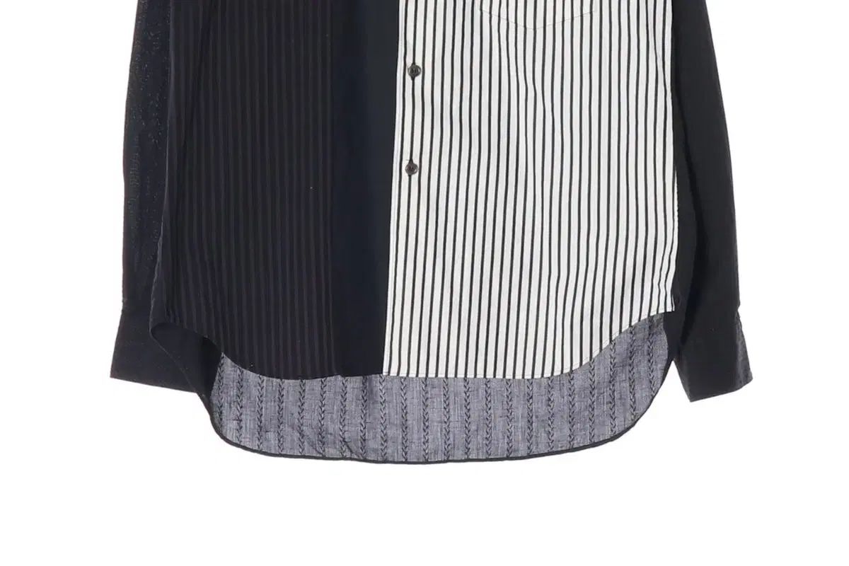 コム・デ・ギャルソン オムプリュス ストライプ バイカラー シャツ